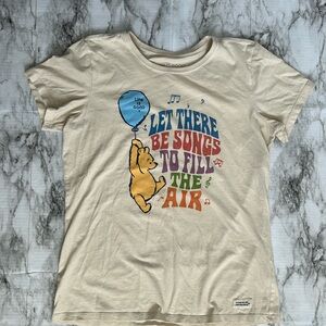 Life Is Good Women’s size medium Crusher lite T-shirt Winnie The Pooh Pooh bear